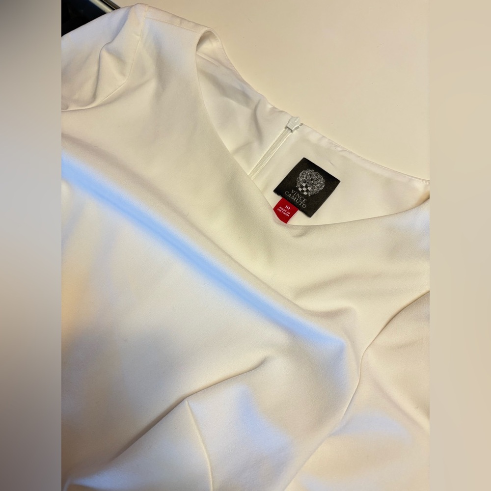Vince Camuto- Elegant White Dress - Picture 4 of 10